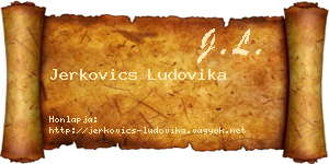 Jerkovics Ludovika névjegykártya